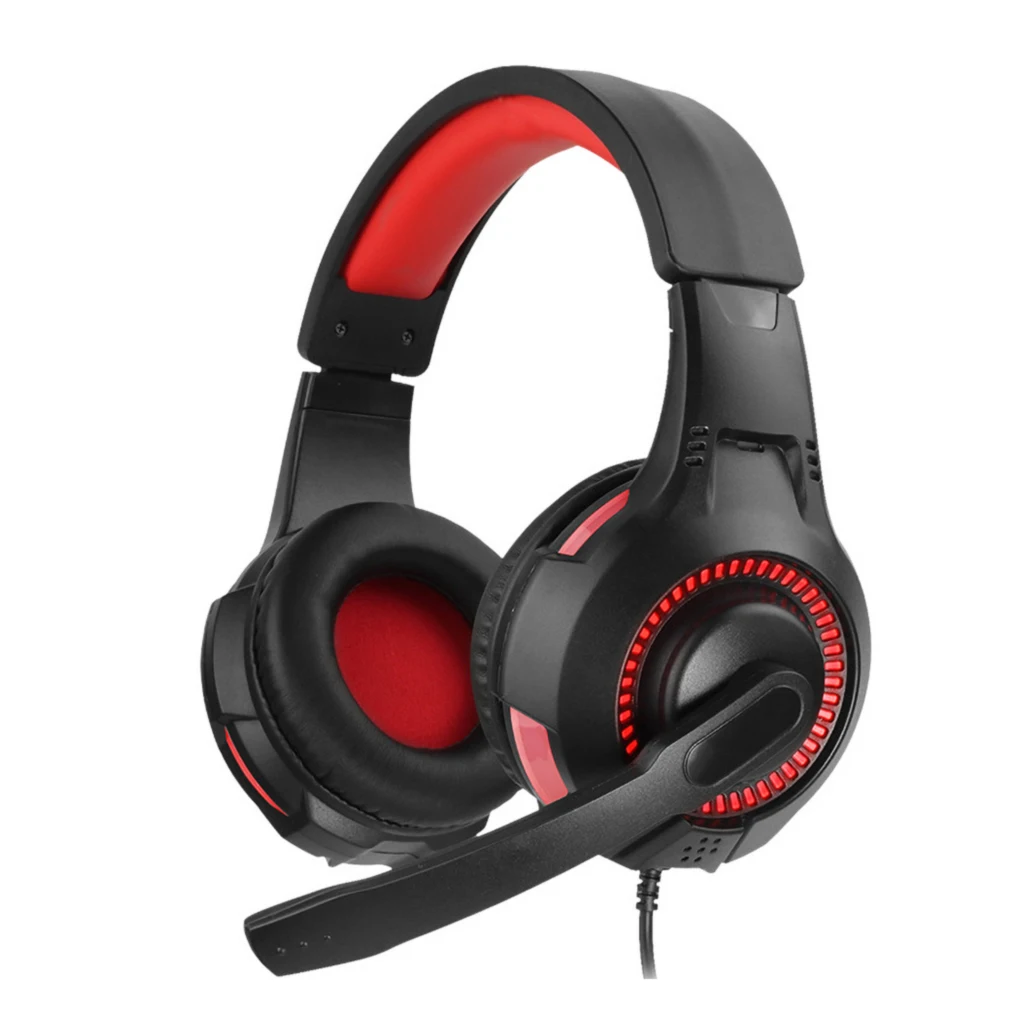 

3.5mm Wired Gaming Headphone Came Console LED Glowing Adjustable Stereo Sound Gaming Headset
