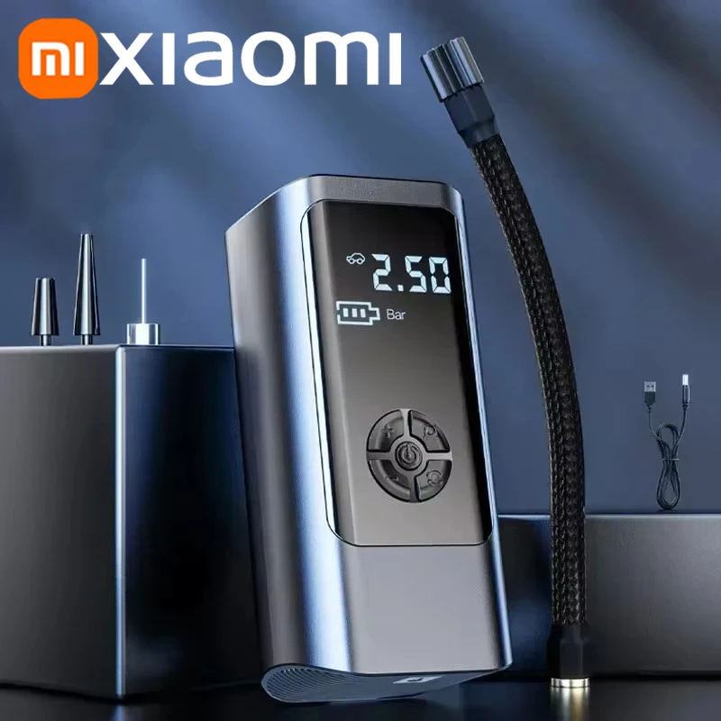 

Xiaomi 12000 мАч беспроводной проводной портативный автомобильный воздушный компрессор 12 В 150PSI электрический насос для накачивания шин для автомобиля мотоцикл шарики новый