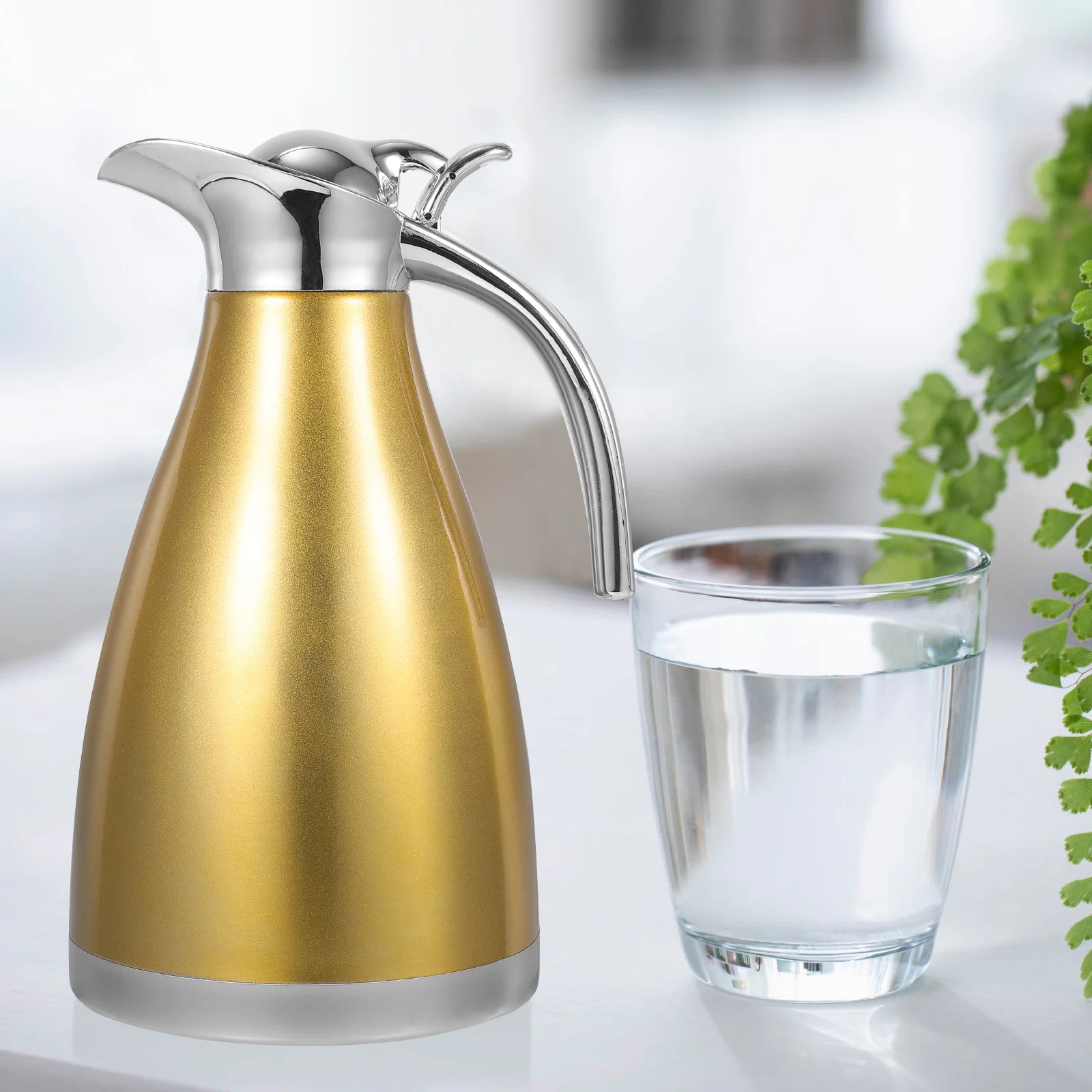 

Portable Water Kettle Coffee Dispenser Stainless Steel Hot Drink Vacuum Pot Stainless Steel Pitcher Travel