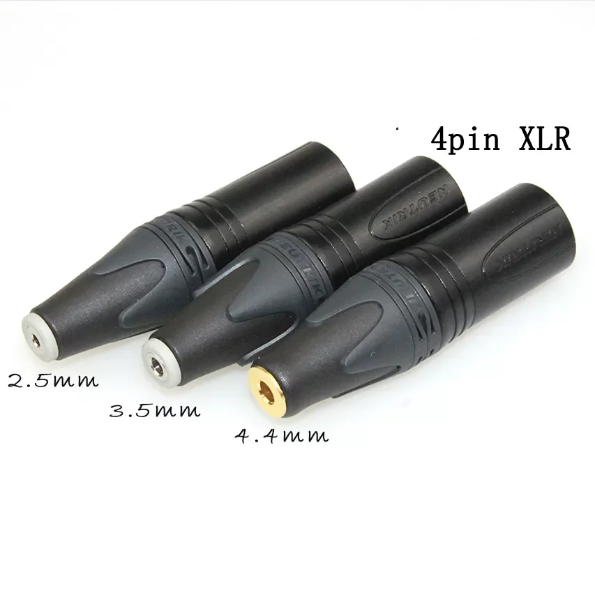 

NEW2023 Free Shipping 3.5mm/2.5mmm/4.4mm Balanced Female to 4pin Balanced XLR Male Converter Adapter