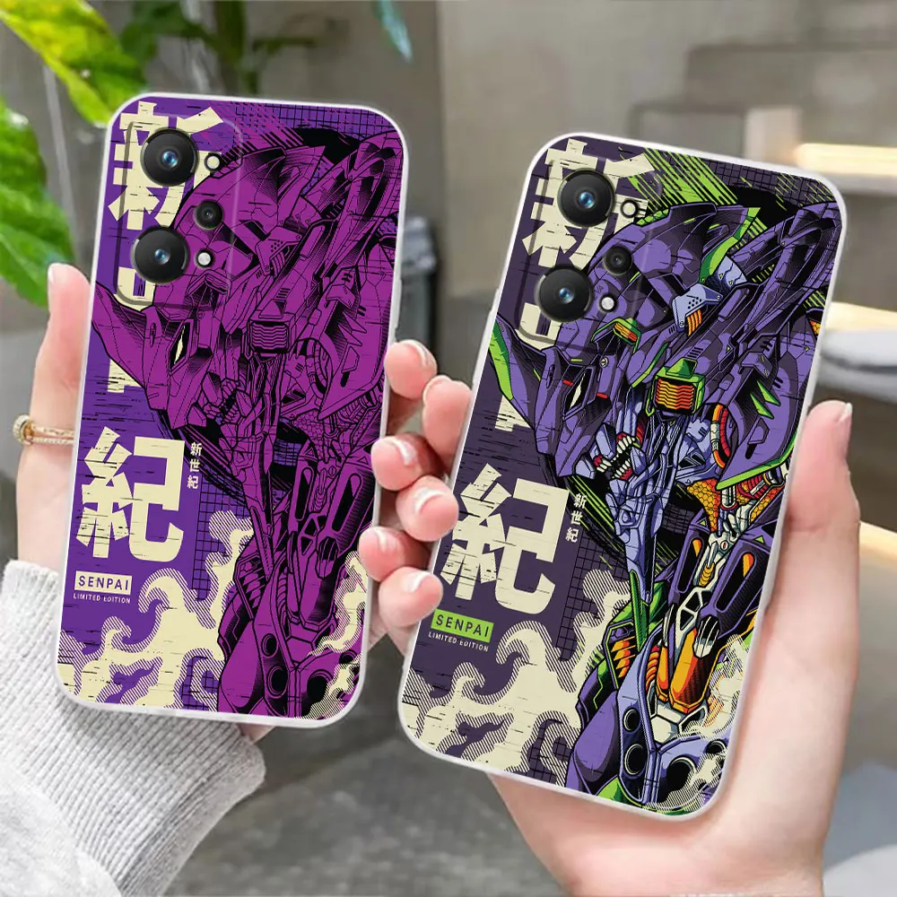 

N-Neon G-Genesis E-Evangelion 01 02 Clear Phone Case For Realme 10 8 7 7i 5 GT 2 NEO 2 3 5 V15 V20 V25 X X7 V30 PLUS Case Funda