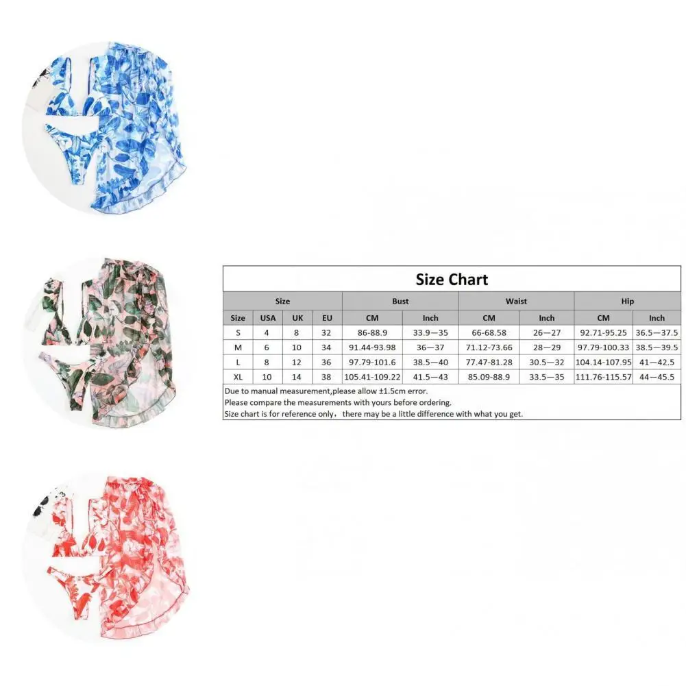 

3 шт./компл. популярное бикини с разрезом, модные женские купальники с принтом для девочек, бикини с открытыми плечами и спиной