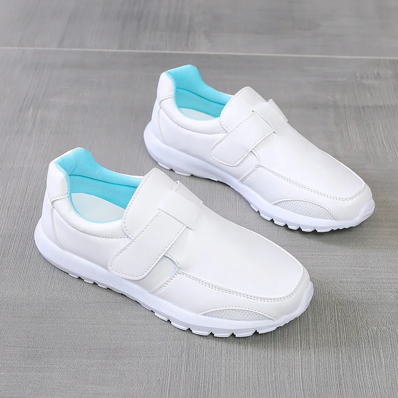 

Туфли женские с пряжкой и ремешком, Вулканизированная подошва, удобная мягкая обувь для студентов и медсестер, обувь на плоской подошве, бел...