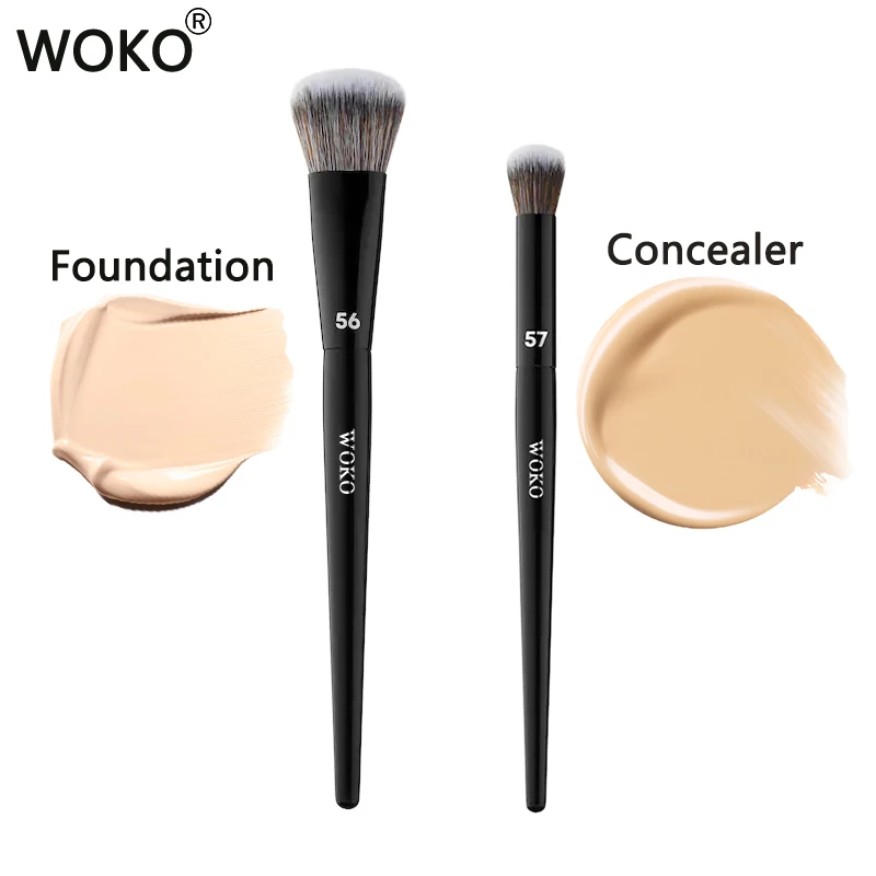 

PRO 56 Foundation Blending Brush Cream Foundation Brush 57 Concealer Brush Professional Cream Concealer Blending Makeup Tool