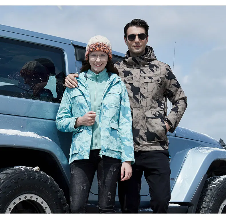 

Lovers' Fleece Jacket Waterproof and Windproof Multicolor Jacket Men's and Women's Solid Color Outdoor Adventure Jacket 2022