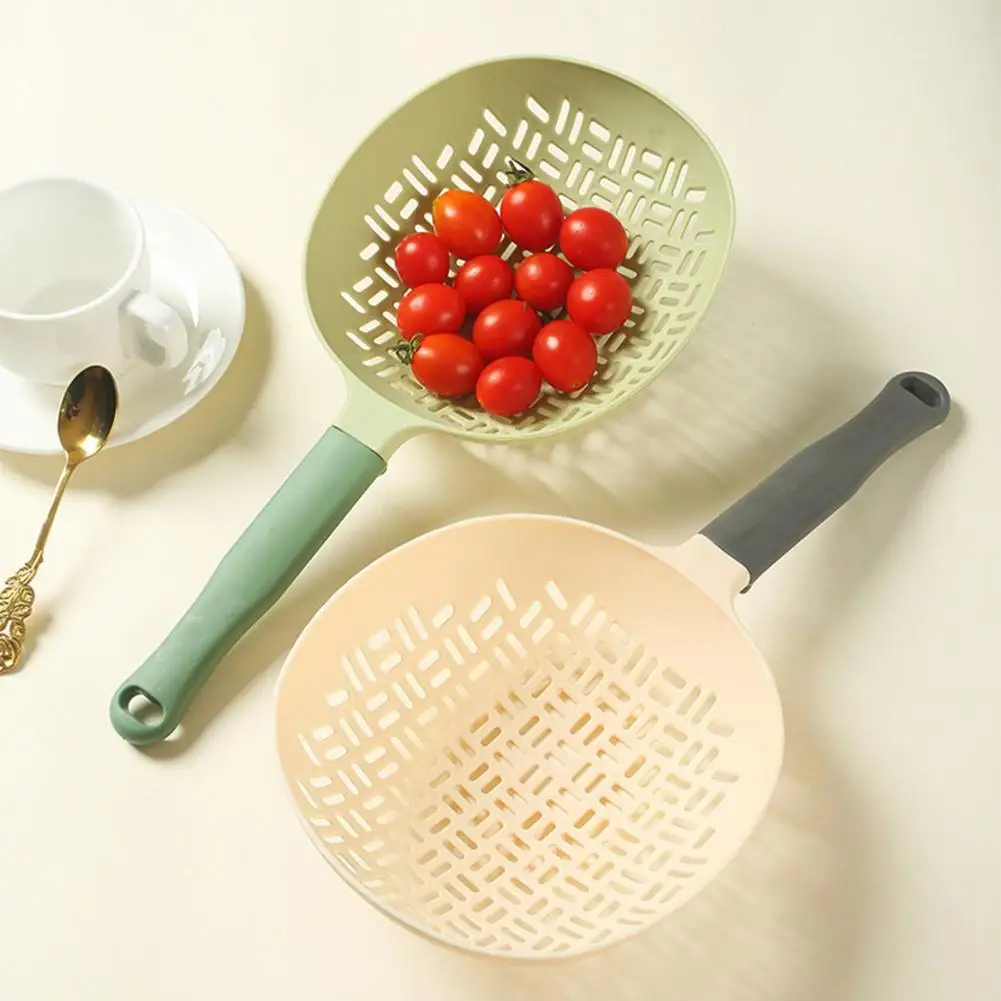 

Durable Draining Spoon No Deformation Big Size Multifunctional Nylon Strainer Spoon Multicolor Strainer Spoon Daily Use
