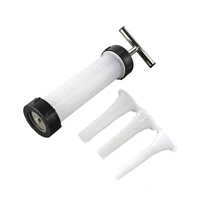 manual sausage meat fillers machine for sausage meat stuffer filler hand push type sausage machines funnel nozzle filling tubes