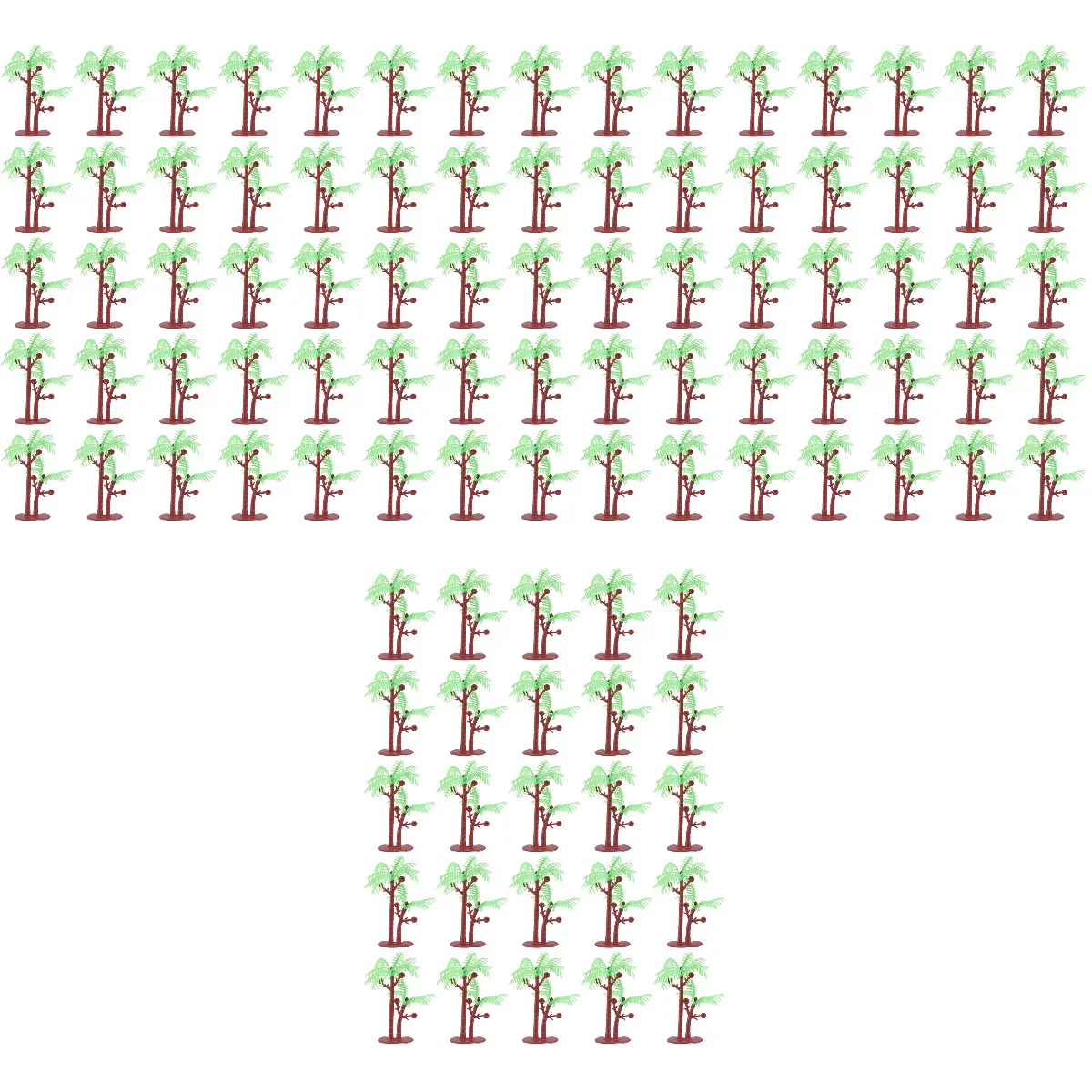 

100 pcs Tree Model Micro Landscape Decoration Cake Tree Ornaments 8cm