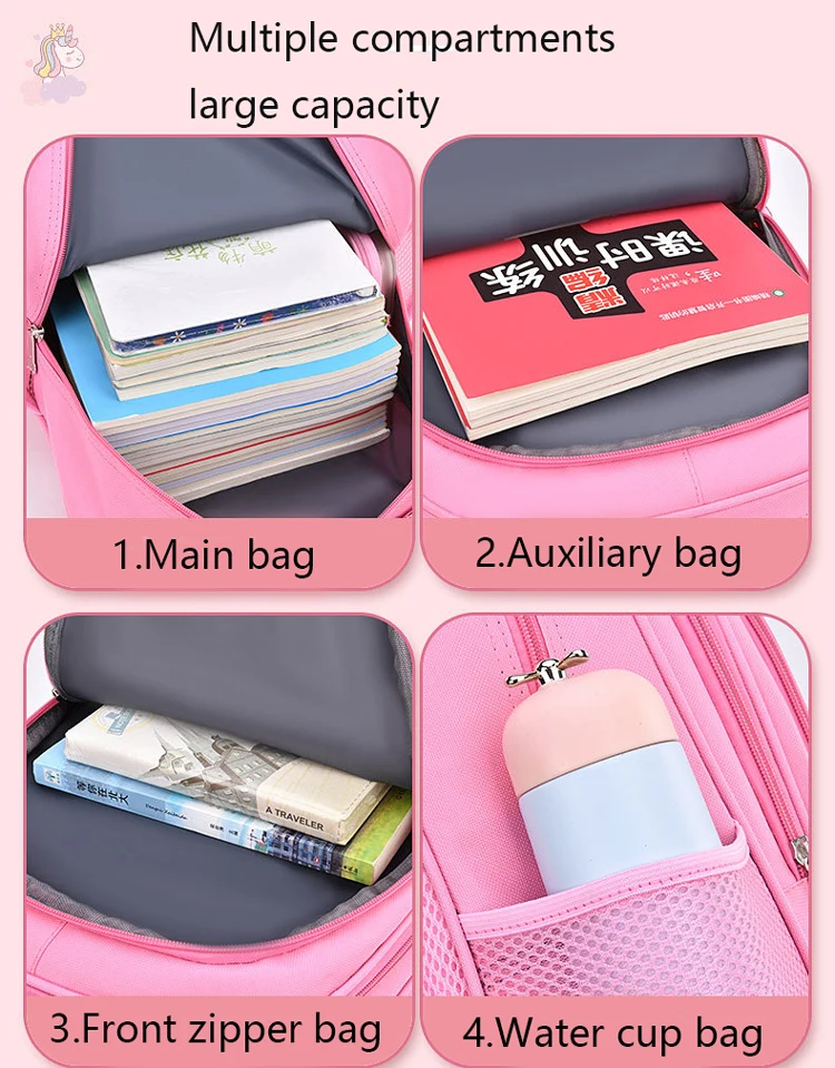 Водонепроницаемый Школьный Рюкзак Для Девочек С Милым Котом Модная Детская