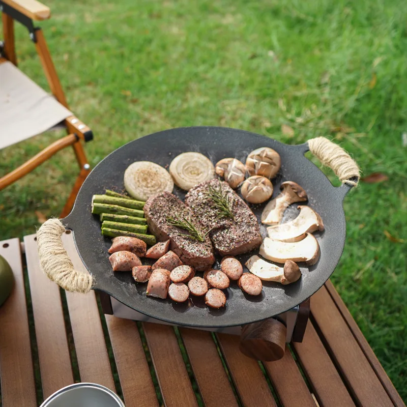 

Outdoor Barbecue Accessories Barbecue Plate Gas Frying Pan for Induction Cooker Baking Tray Barbecue Supplies Kitchen Gadgets
