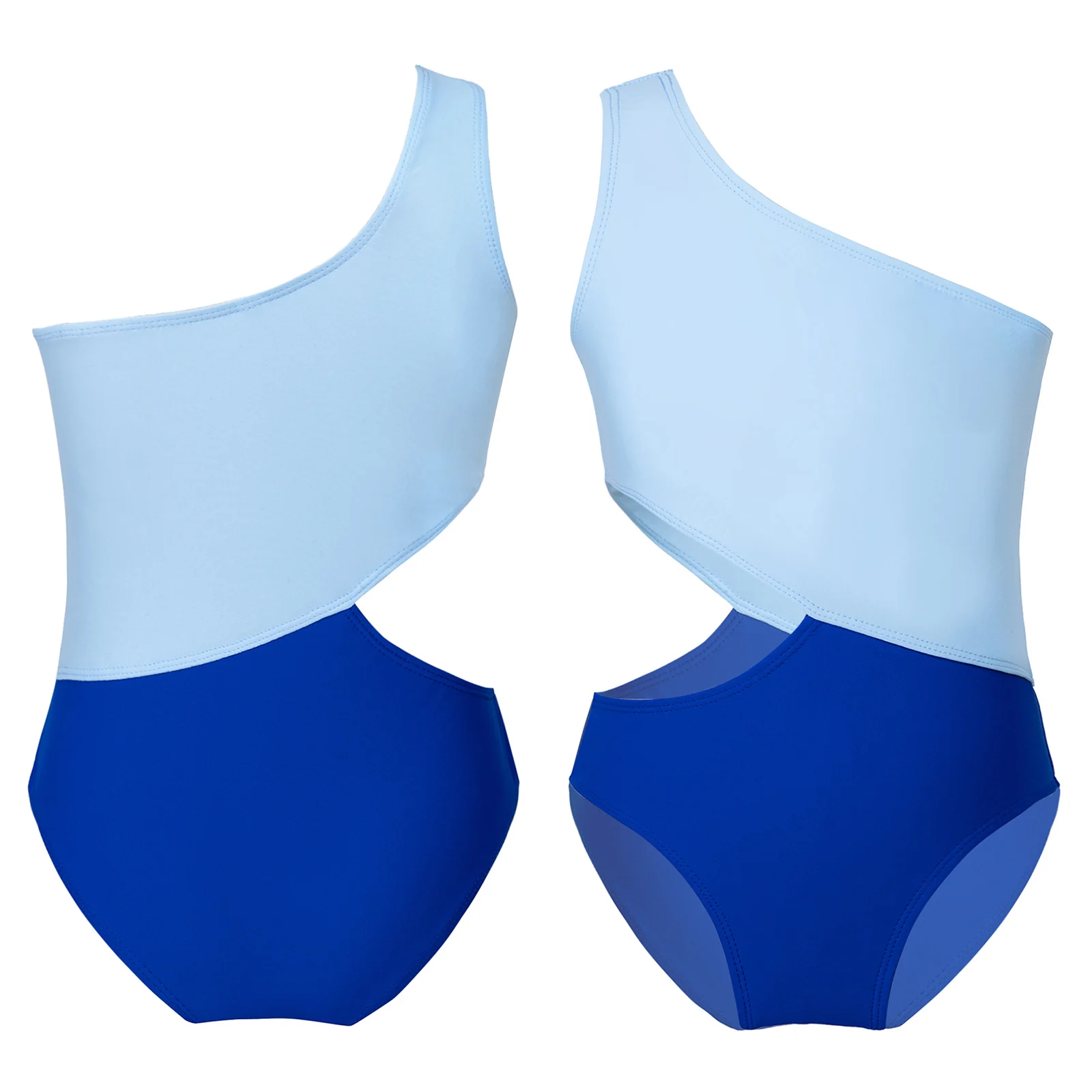 

Teenager Kids Girls One Piece Swimsuit One Shoulder Children Girl Bathing Suits Monokini Bandage Swimwear Beachwear Rash Guard