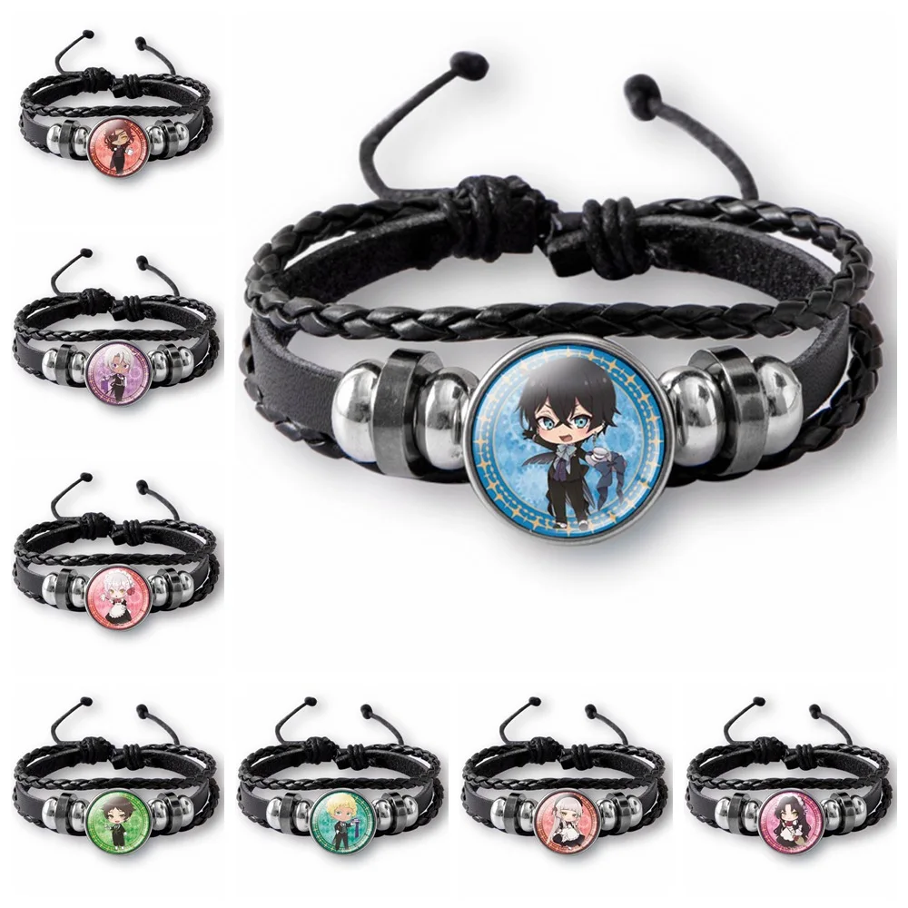 

Japan Anime The Case Study of Vanitas Dome Glass Leather Bracelet Cosplay Costume Props Accessories for Men Women Girls Gift