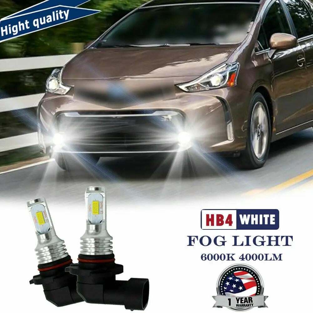 

Новое поступление 2 шт. Белые 9006 HB4 светодиодный Противотуманные фары дальнего света для автомобиля лм яркие