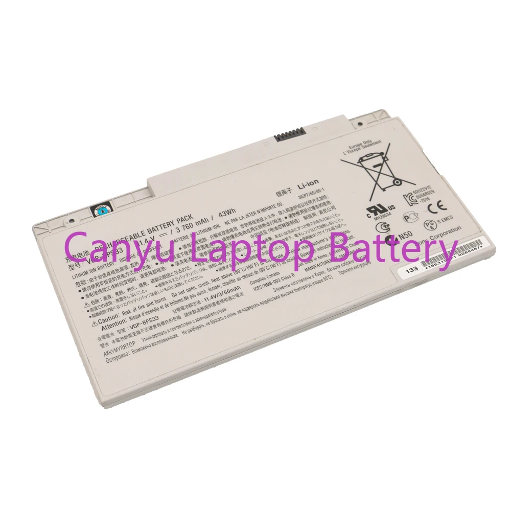 Аккумулятор для ноутбука Sony VAIO VGP-BPS33 T14 T15 BPS33 SVT1511M1E SVT14126CXS T14118CC ультрабуки с