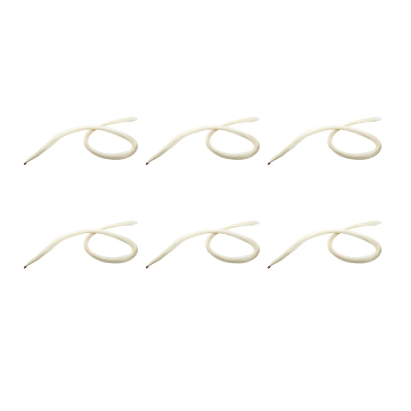 

6Pcs 75Cm Violin Bow Violin Natural Hair Horsehair White