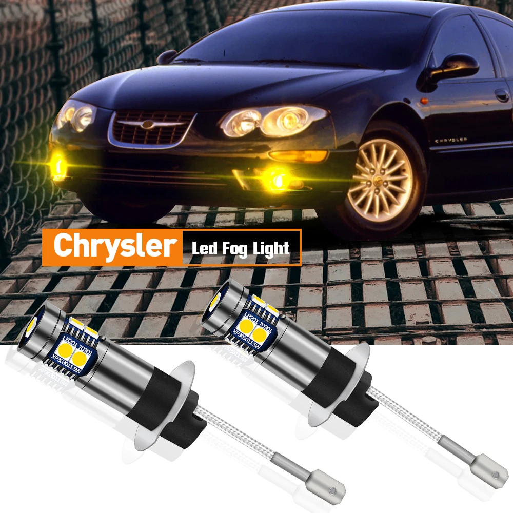 

2pcs LED Fog Light Blub Lamp H3 Canbus Error Free For Chrysler 300M 1999 2000 2001 2002 2003 2004