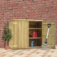 garden storage sheds impregnated pinewood outdoor tool shed patio decoration 135x60x123 cm