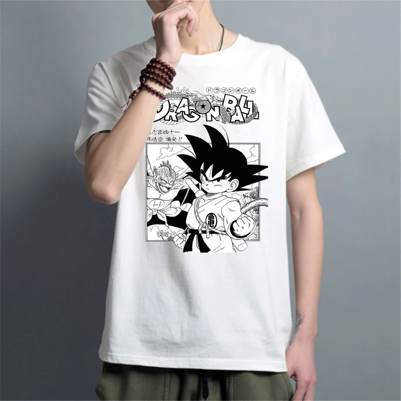 

Japanese Anime Dragon Ball Goku Tshirt Men Women Fashion Street Short Sleeve T-Shirt Harajuku Top Boys Girls Tshirt Camiseta