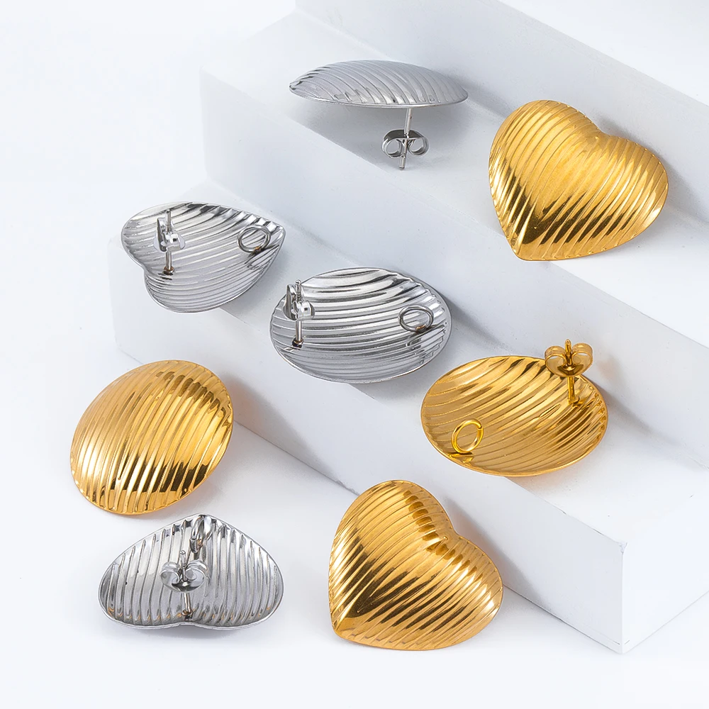 2 шт. очаровательные геометрические необычные серьги-гвоздики из нержавеющей