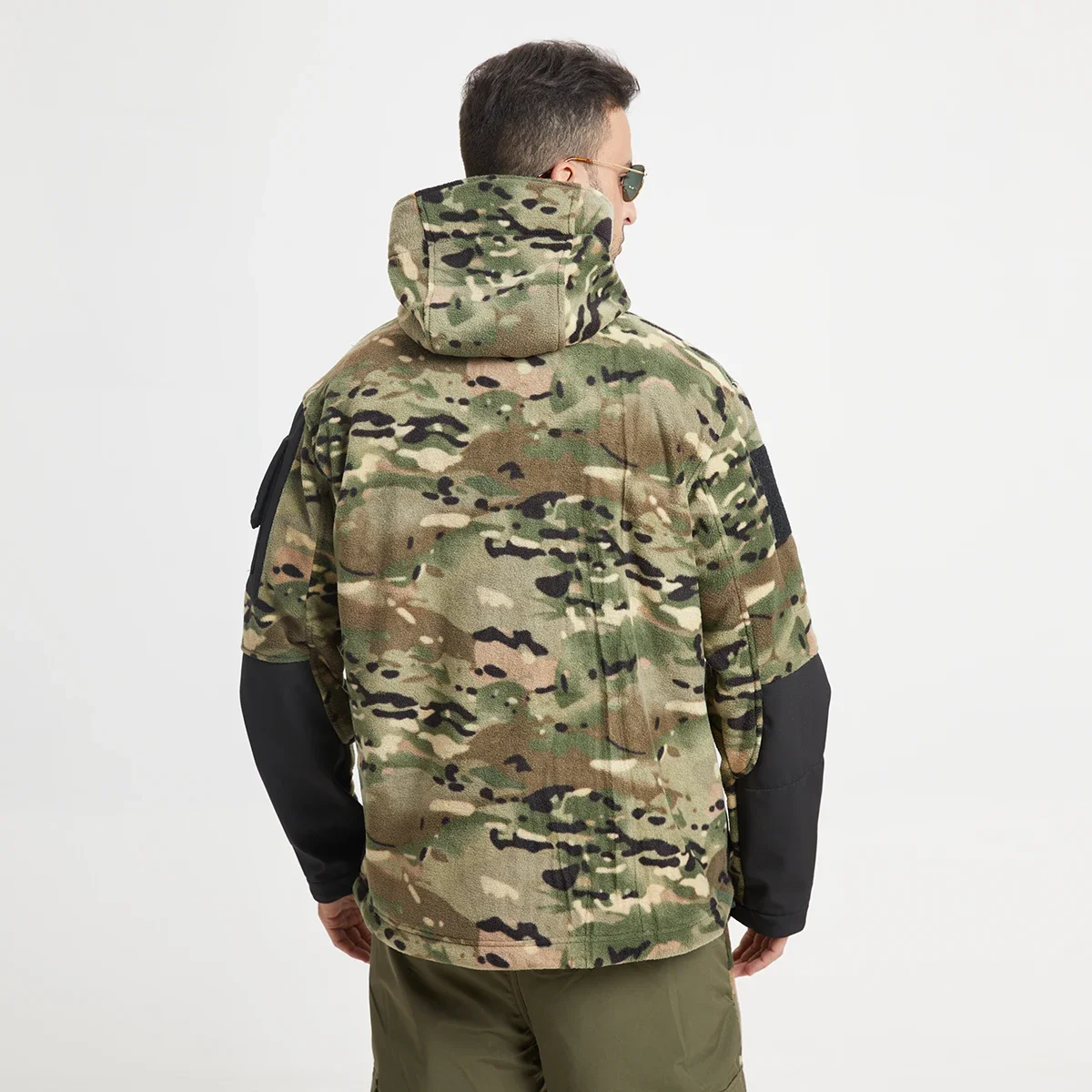 Зимняя тактическая Мягкая флисовая куртка Мужская теплая полярная уличная