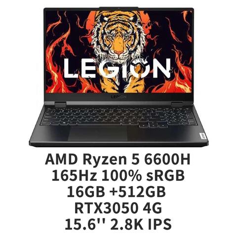 Игровой ноутбук Lenovo Legion R7000P, 2022 дюйма, AMD Ryzen 5 15,6 H RTX3050, 4G, Windows 11, 6600 Гц, игровой ноутбук для киберспорта