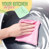 1pcs non marking scale wipes kitchen table cleaning towel absorbent non linting wipe glass bowl dishwashing mirror kitchen suppl