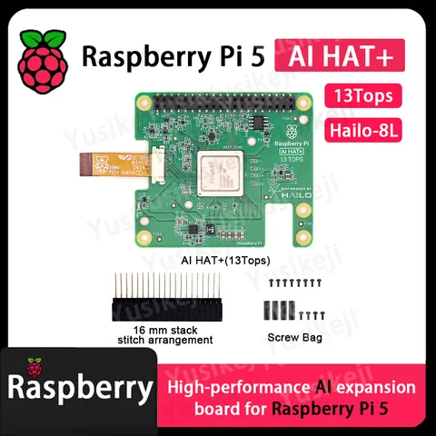 Расширение платы Raspberry Pi 5 AI HAT+