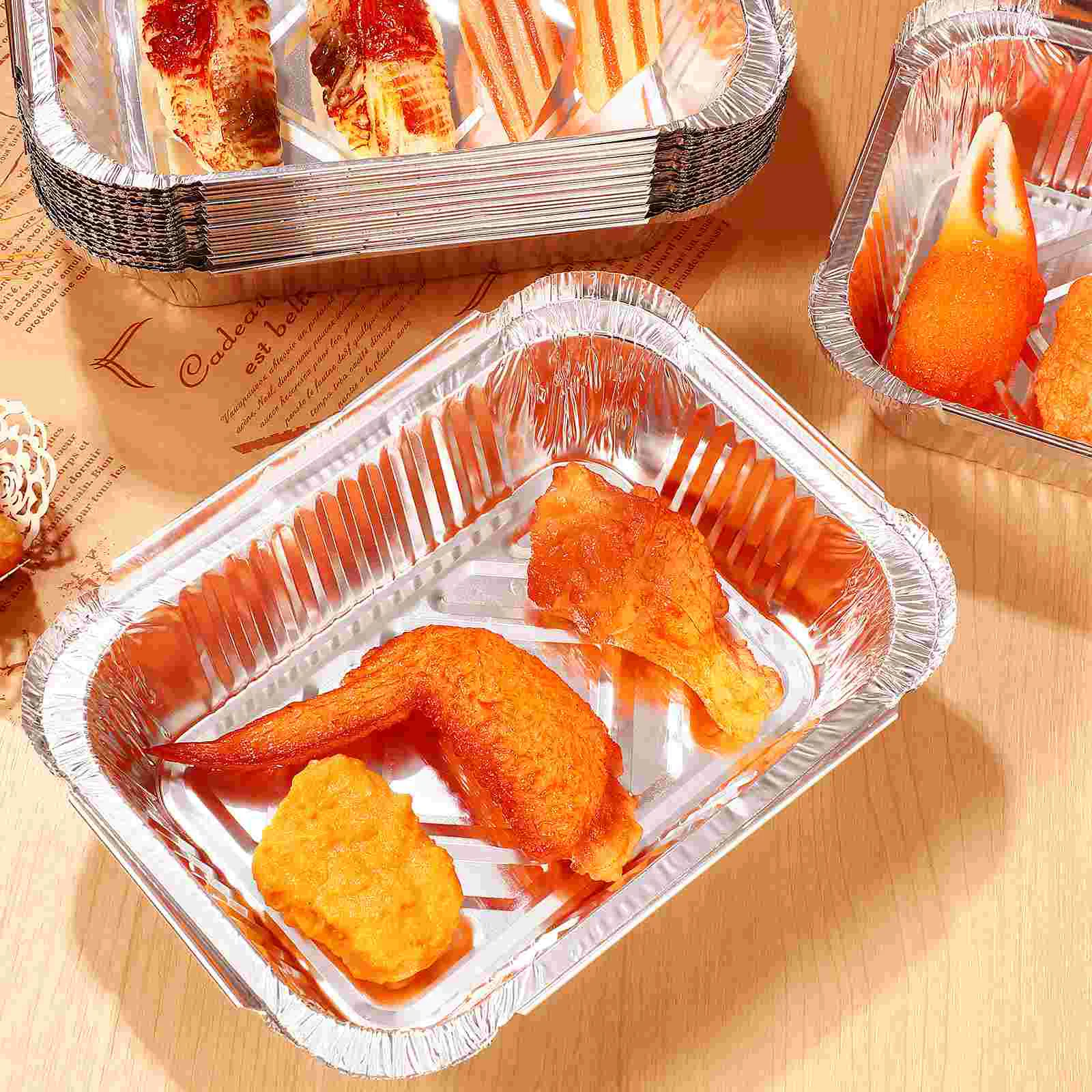 20 шт. одноразовые формы для духовки из алюминиевой фольги выпечки контейнеры еды