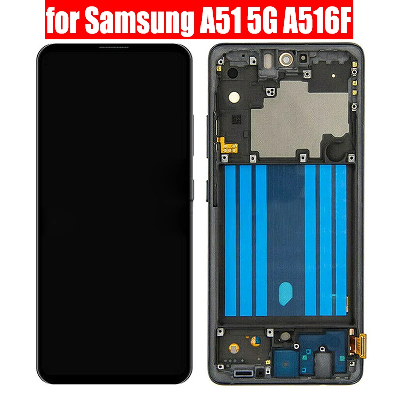 

Для Samsung Galaxy A51 5G ЖК-дисплей модуль дигитайзер Датчик в сборе сенсорный экран для Samsung A516 A516F A516N ЖК-Корпус