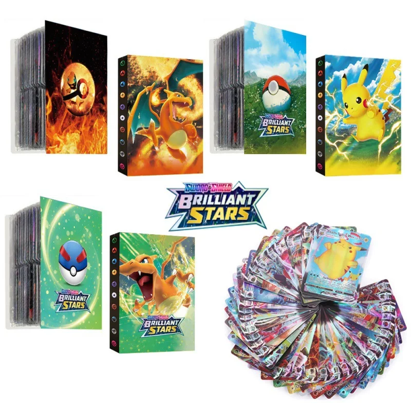 

New 240 Pokemon Collection Cards Album Book Game Card Binder Folder Top Loaded List Board Game Card Toy Gift for Kids