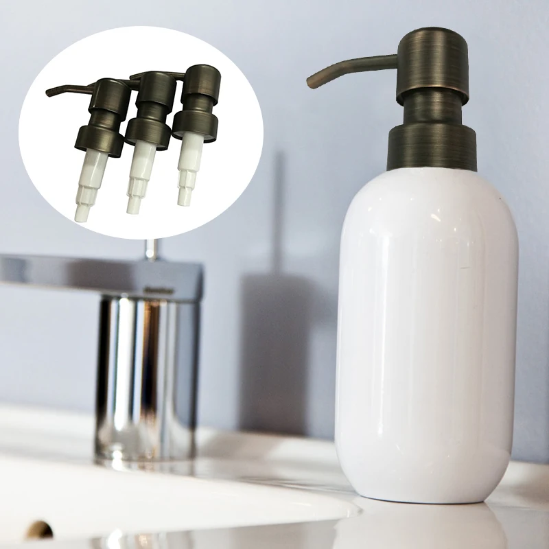 

1pcs Soap Pump Bird Head Liquid Soap Dispenser Nozzle Retro Metal Soap Dispenser Bathroom Accessories Lotion Shampoo Pump