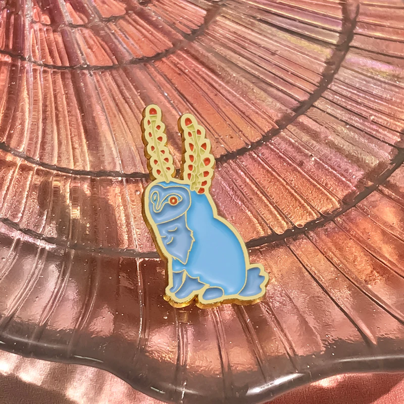 Эмалированная брошь с изображением персонажа Зельды в виде животного мультяшный