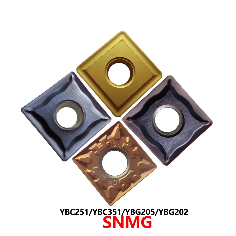 

Оригинальные SNMG090304 SNMG120404 SNMG120408 SNMG120412 SNMG150608 SNMG190612 EF ADF YBC251 YBG205 Твердосплавные пластины SNMG Лезвия с ЧПУ