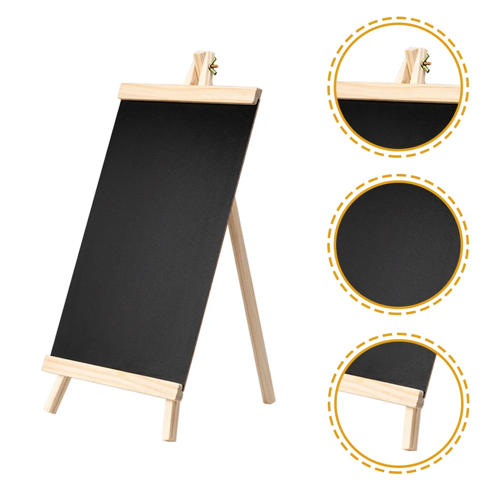 

Mini Easel Stand Blackboard Sign Vertical Standing Wooden Tabletop Message Child Restaurant