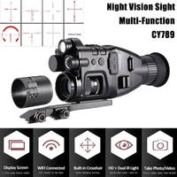 cy789 infrared night vision scope 1080p rangefinder multifunctional digital night viewer monocular device hunting telemeter