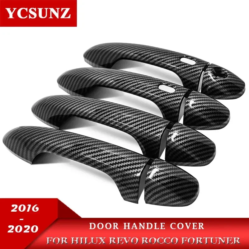 

Крышка дверной ручки с умным отверстием для Toyota Hilux Revo Rocco Fortuner 2015 2016 2017 2018 2019 2020 2021 2022 Автомобильные аксессуары