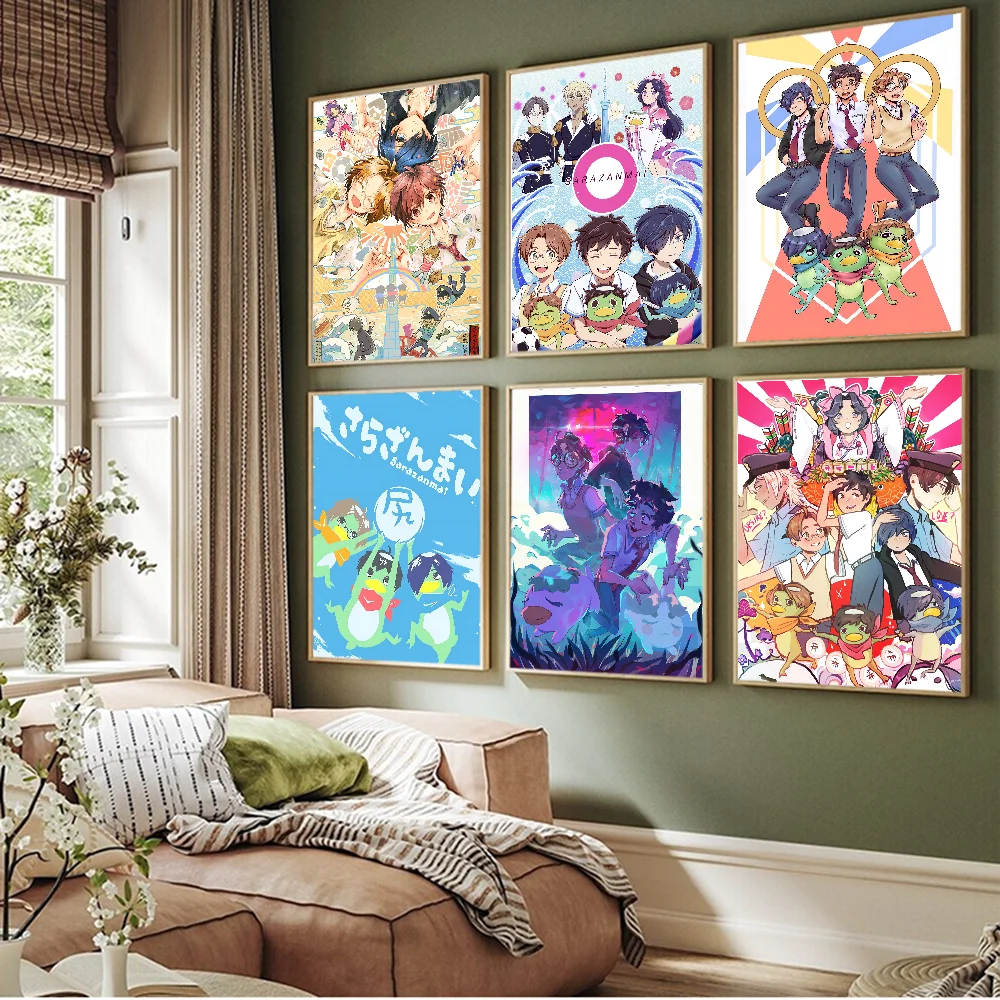 Классические винтажные постеры из аниме Sarazanmai, постеры с принтом ...