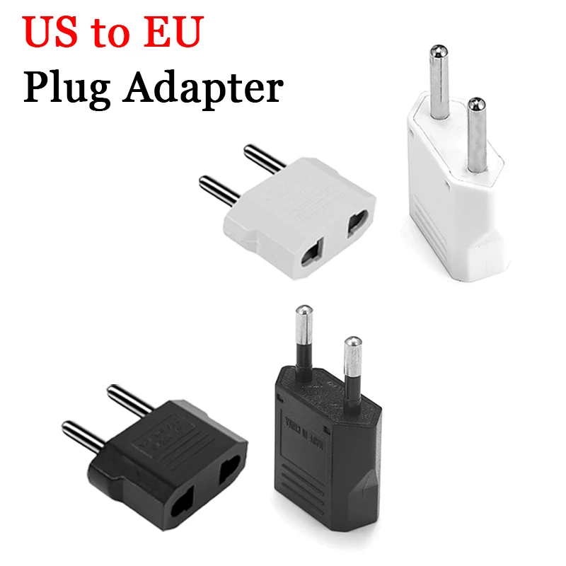 

US To EU Power Adapter US Travel Electrical Socket American US To EU Plug Euro Plug Electrical Adapter Converter Outlet Socket