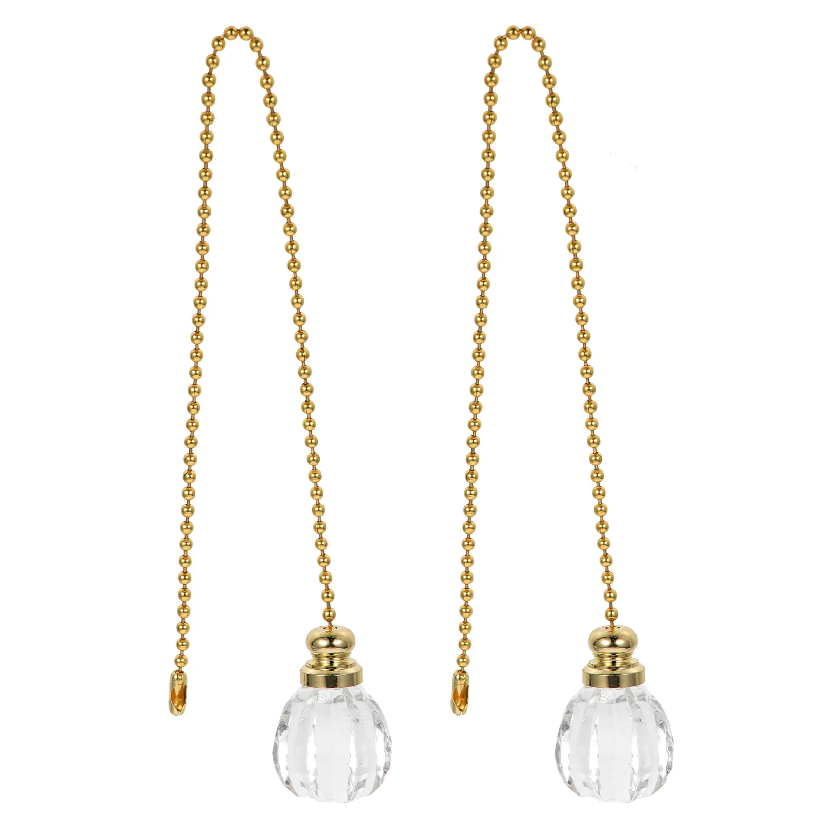 

2pcs Ceiling Fan Pull Chain Crystal Fan Pull Chain Fan Pull Chain for Bedside Lamp Ceiling Light Ceiling Fan