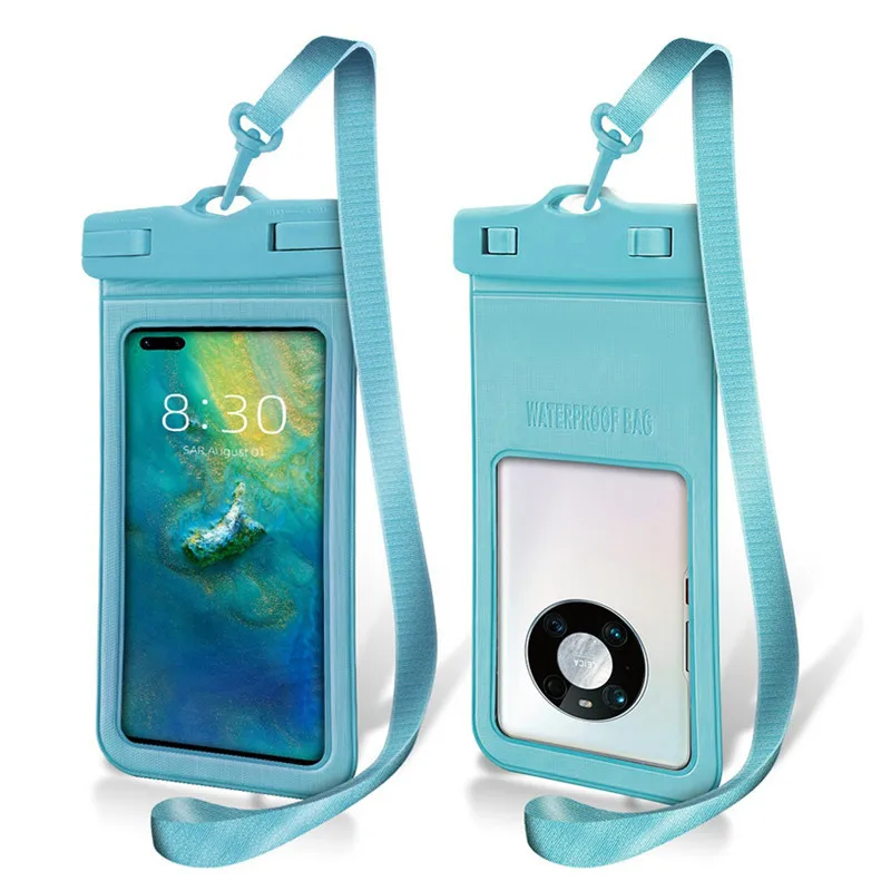 

Underwater Phone Case Waterproof Swimming Phone Case For iphone Huawei Xiaomi Redmi 7.5 inch Smart Phone Dry Waterproof Swim Bag