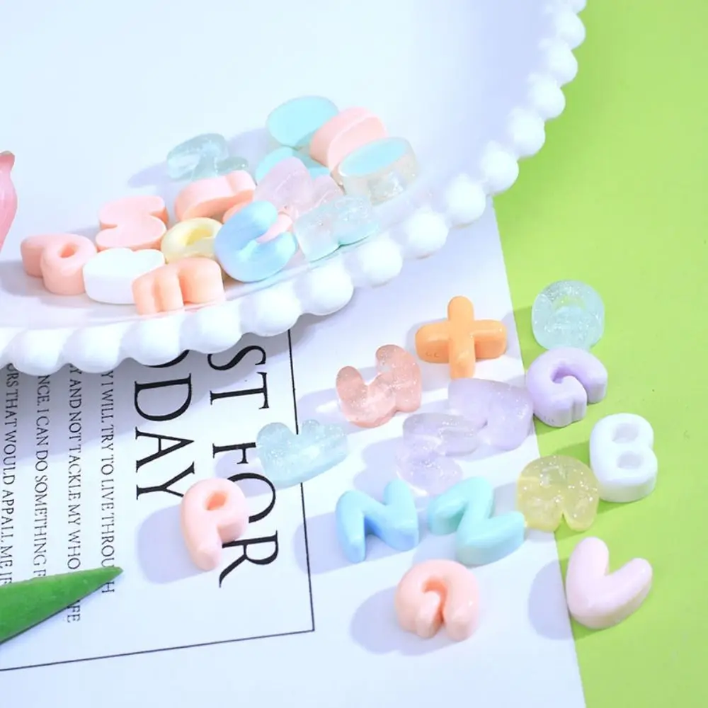 Подвеска-слайм из смолы с английской буквой 20 шт.