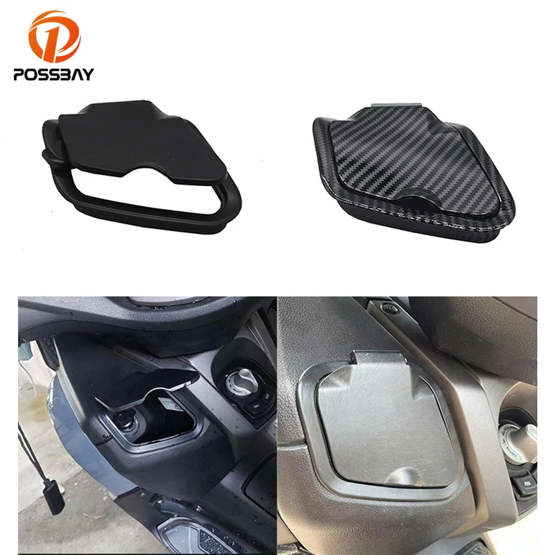 Motorcycle Side Pocket Cover USB Port Charger Compartment Waterproof Cover for Yamaha Nmax 155 V2 2020 2021 Accessories