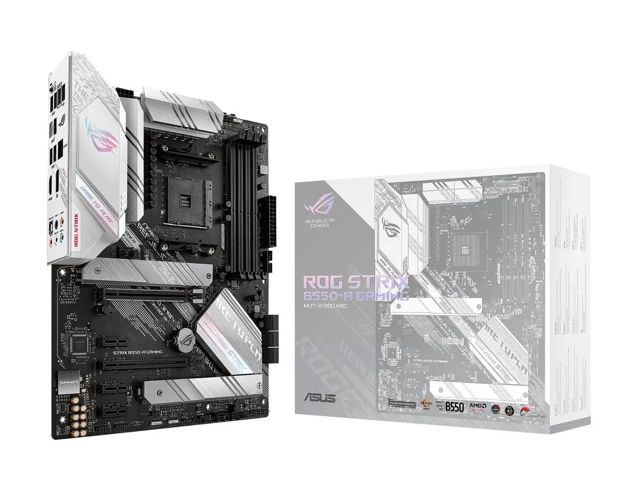 

B550 Motherboard ASUS ROG STRIX B550-A GAMING AM4 4×DDR4 PCI-E 4.0 2×M.2 USB 3.2 ATX Supports AMD Ryzen 5000 series cpu