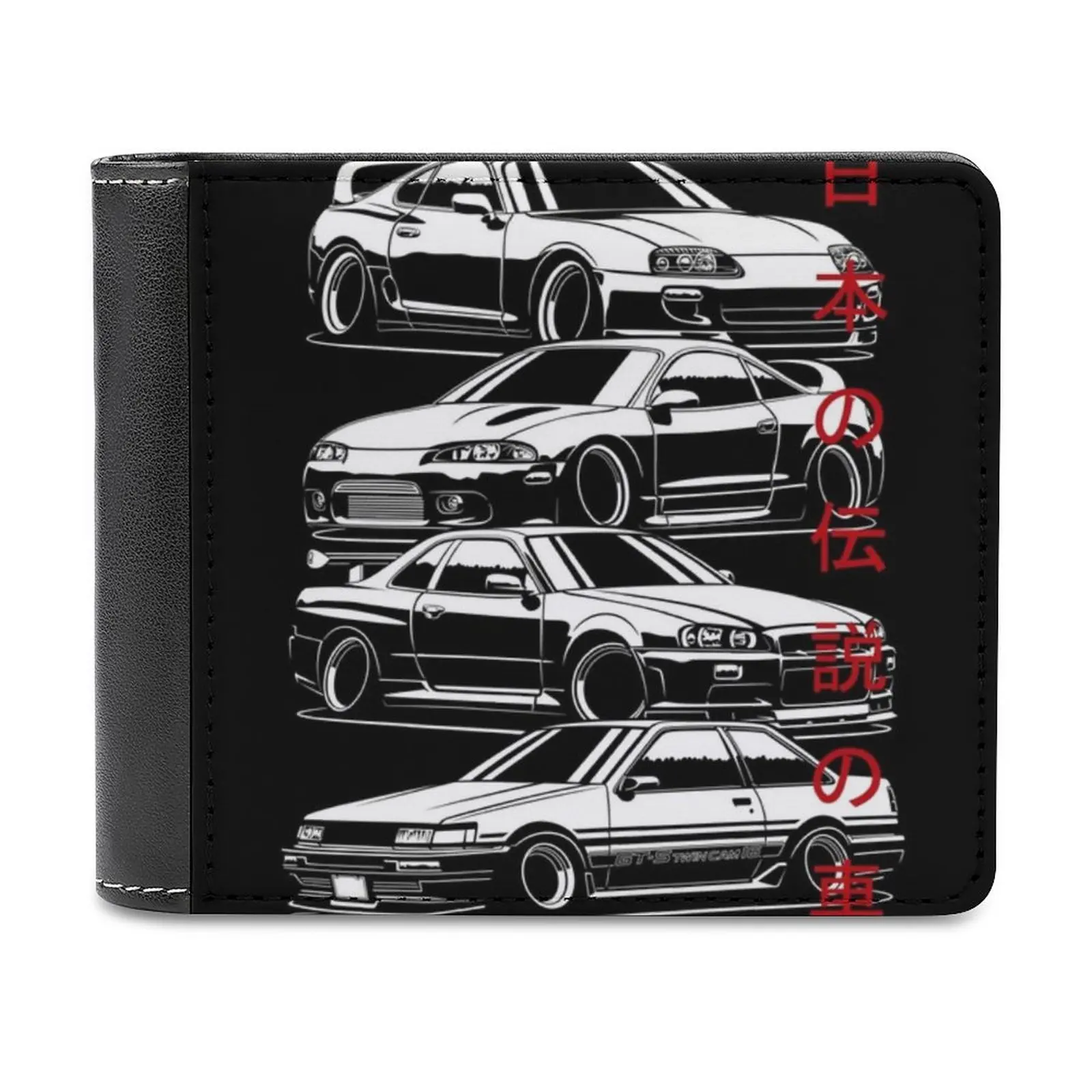 

Jdm Legends Fashion Credit Card Wallet Leather Wallets Personalized Wallets For Men And Women Cars Automotive Automobile Stance