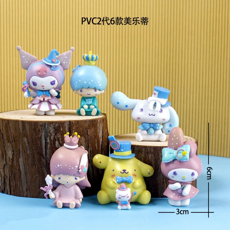 

Фантазийная серия мультфильмов Sanrio моя мелодия модель ручная кукла Kuromi Cinnamoroll милая игрушка украшение для торта