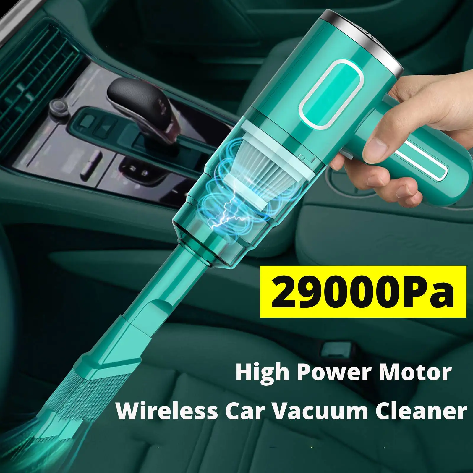 

29000pa Strong Suction Small Cordless Car Vacuum Cleaner for Car Home Vacuums Mini Handheld Wireless Vacuum Cleaner Duster