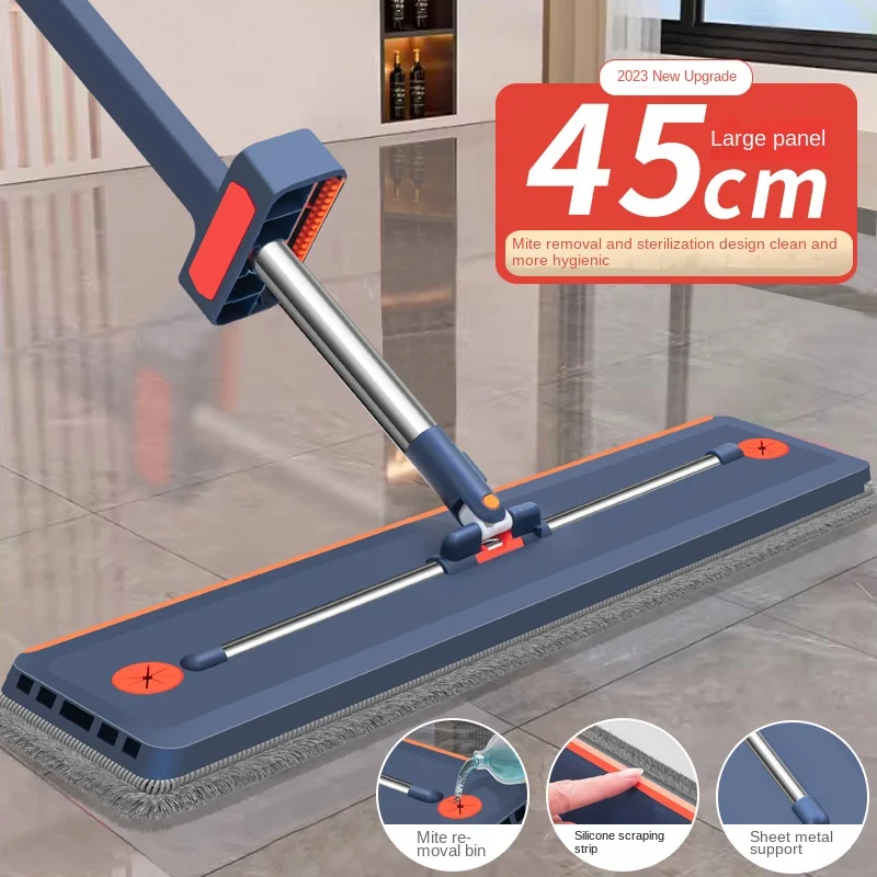 Швабра без рук плоская для ленивых домашняя швабра сухая и влажная двойного
