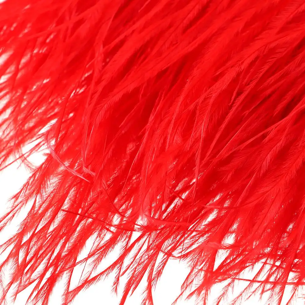 Страусиные перья отделка высота 8-10 см размер 1 м для рукоделия аксессуары