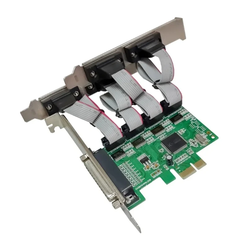 

RS232 DB9 4 Port Expansion Card with WCH384 Chip High Speed Data Transfer,16C550/16C552/16C554 Standard Compatibility