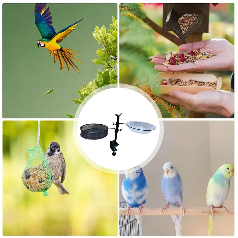 Кормушка для птиц с сетчатой подставкой на 360 градусов